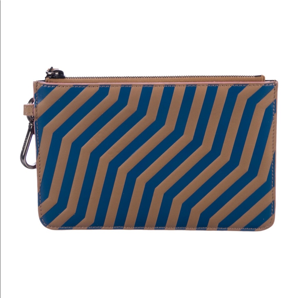 FENDI Leather Hypnoteyes Zip Pouch